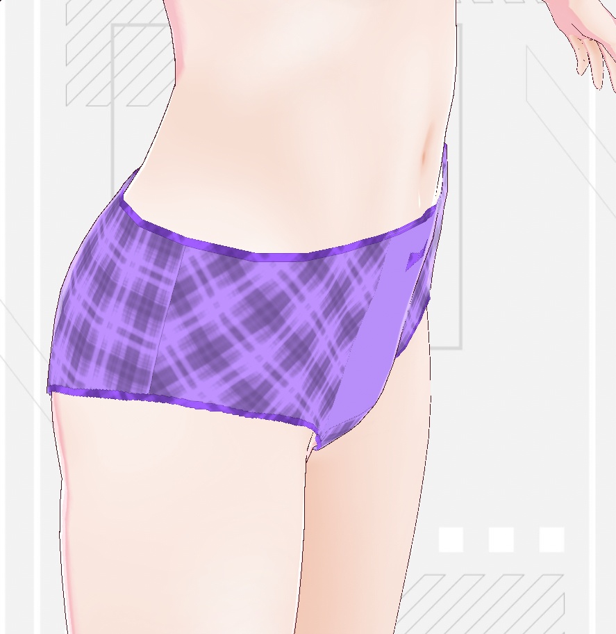 【VRoidStudio】組み合わせショーツC 色変え可