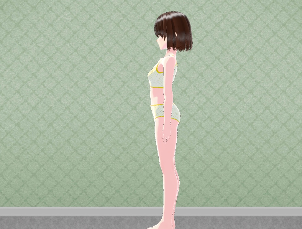 無料配布 モブ絵ちゃん【.vroid形式あり】