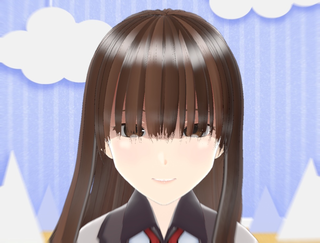 無料配布 モブ美ちゃん【.vroid形式あり】