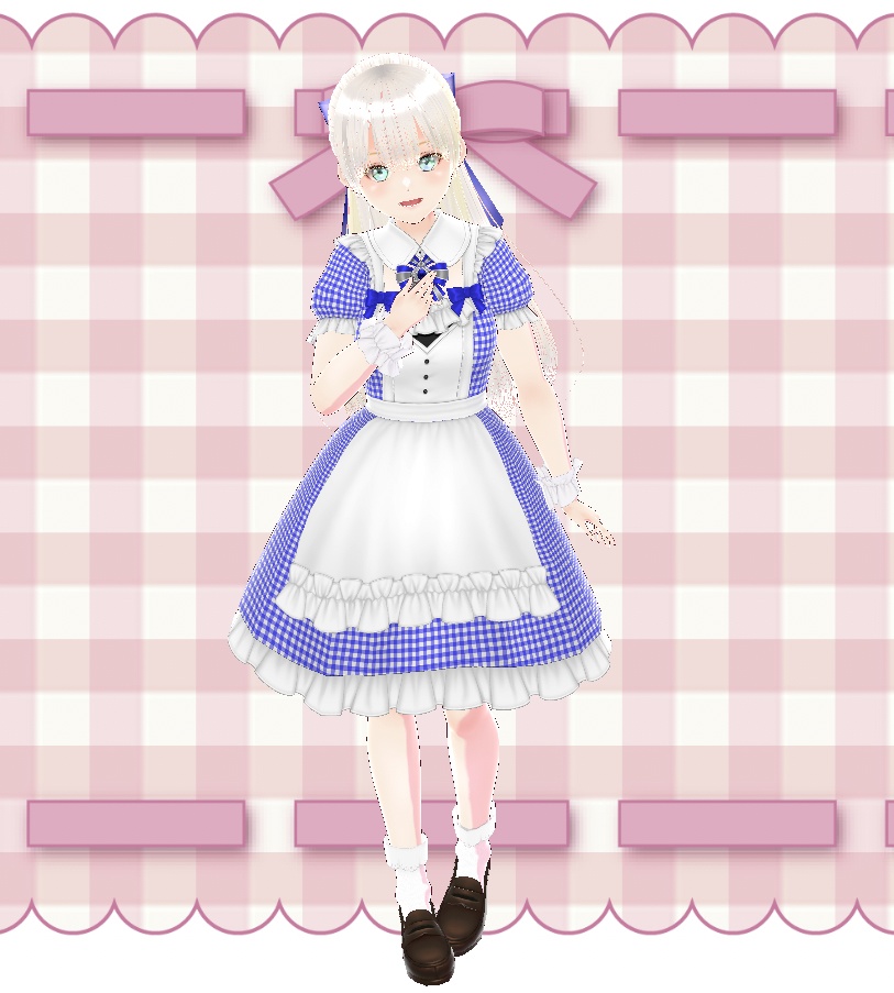 ギンガムアリス(VRoidStudioプリセット改変)