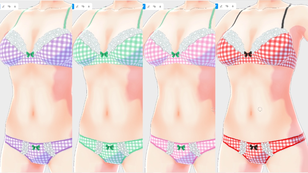 女性用インナー251208（ギンガム）マルチカラー