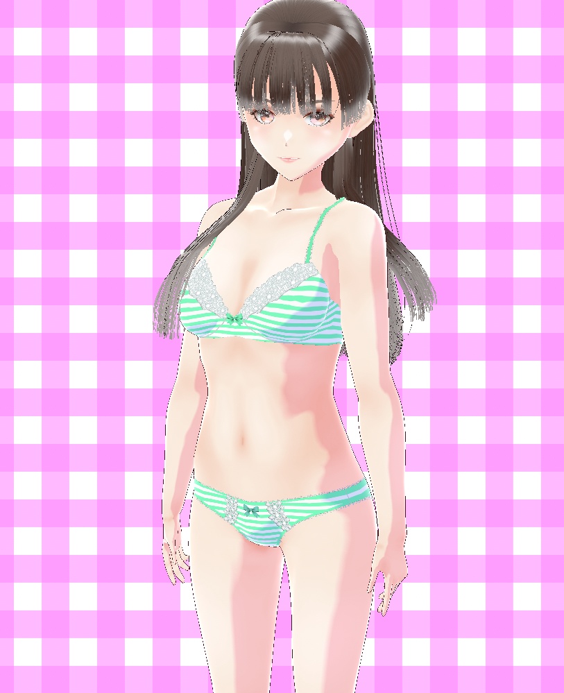 【無料】女性用インナー251208（ボーダー）マルチカラー