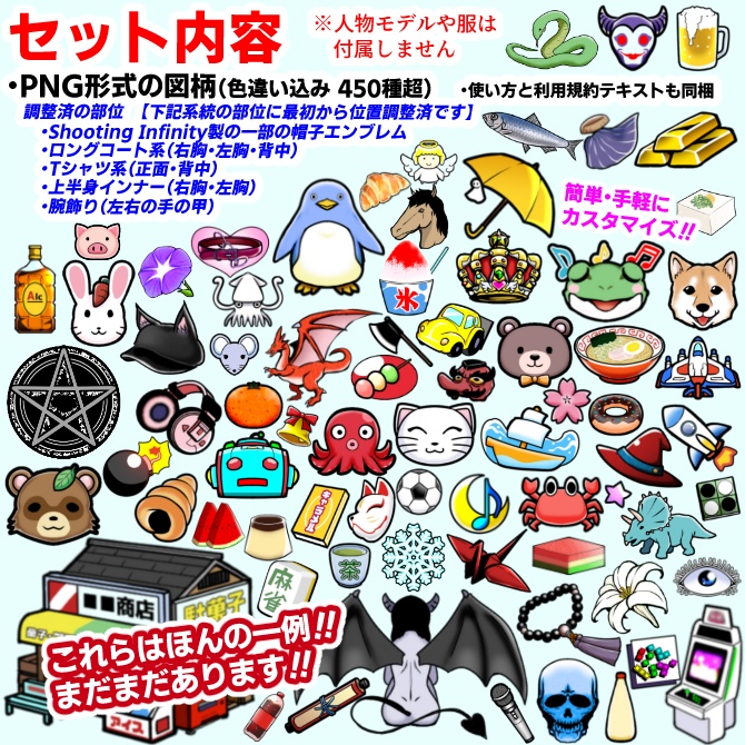 【VRoid】カスタム用マークっぽいテクスチャ