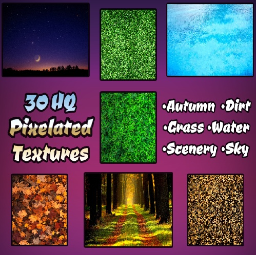 30 High-Quality Pixel Art Textures, Backgrounds and Scenes - FREE