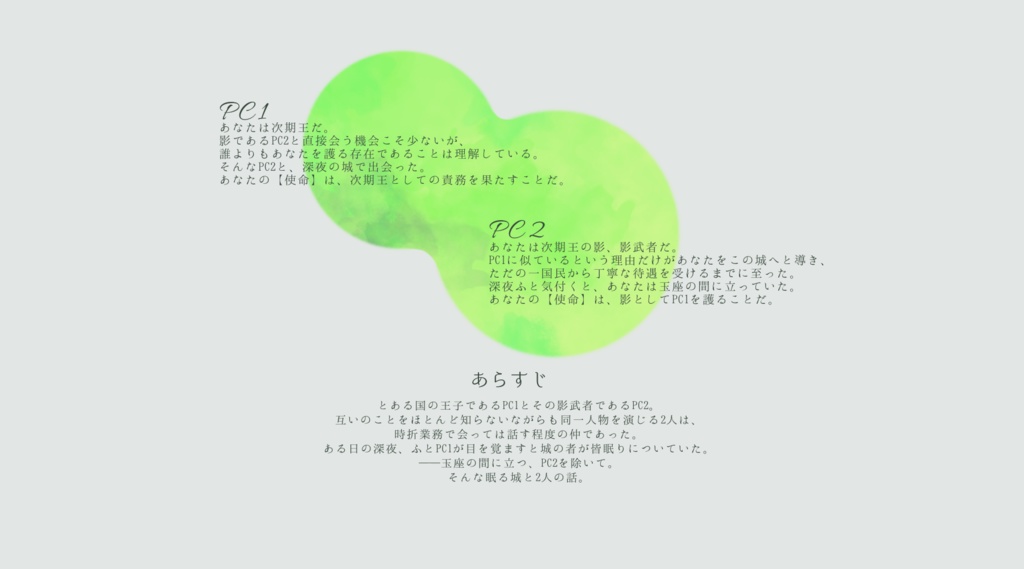 インセインシナリオ「あなたとふたり、影へと堕ちる。」