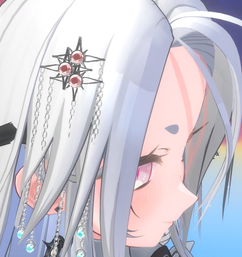 ゴシックな髪飾り