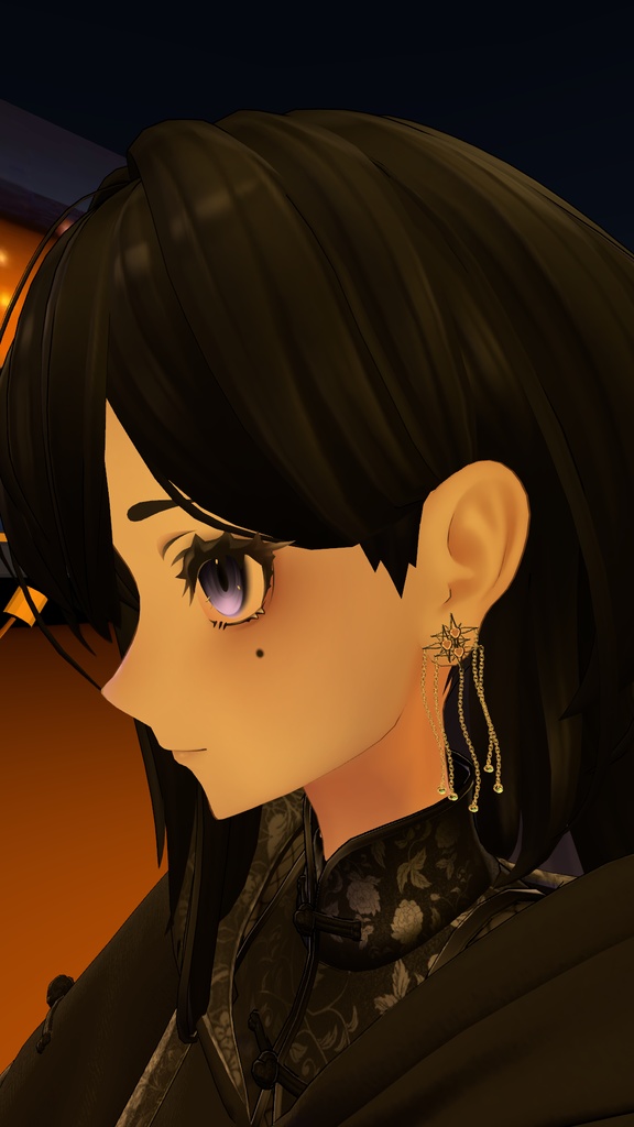 ゴシックな髪飾り