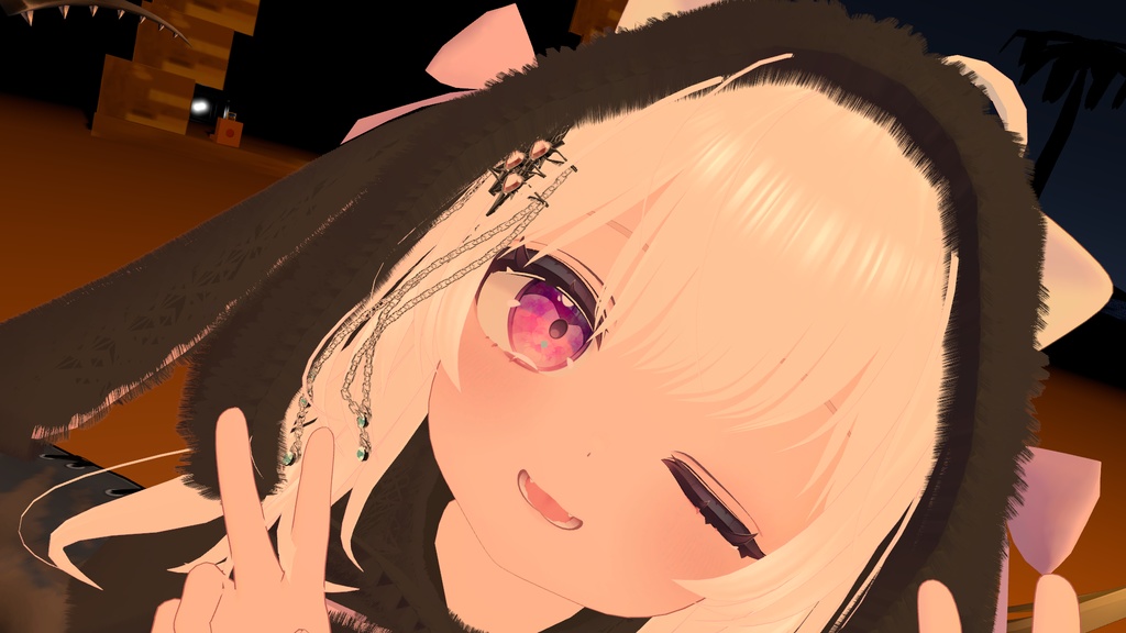 ゴシックな髪飾り