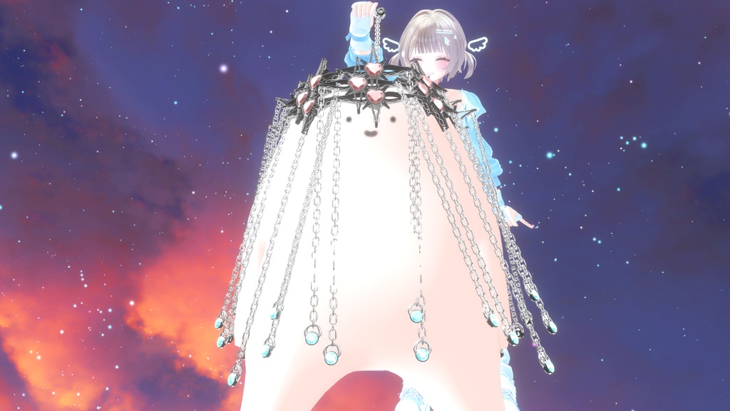 ゴシックな髪飾り