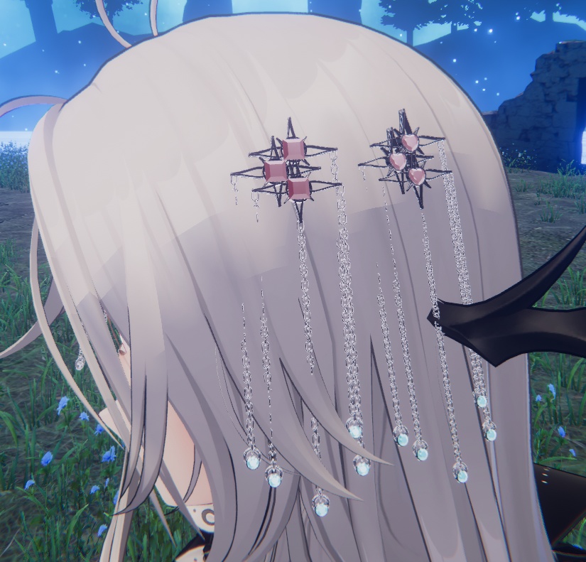 ゴシックな髪飾り