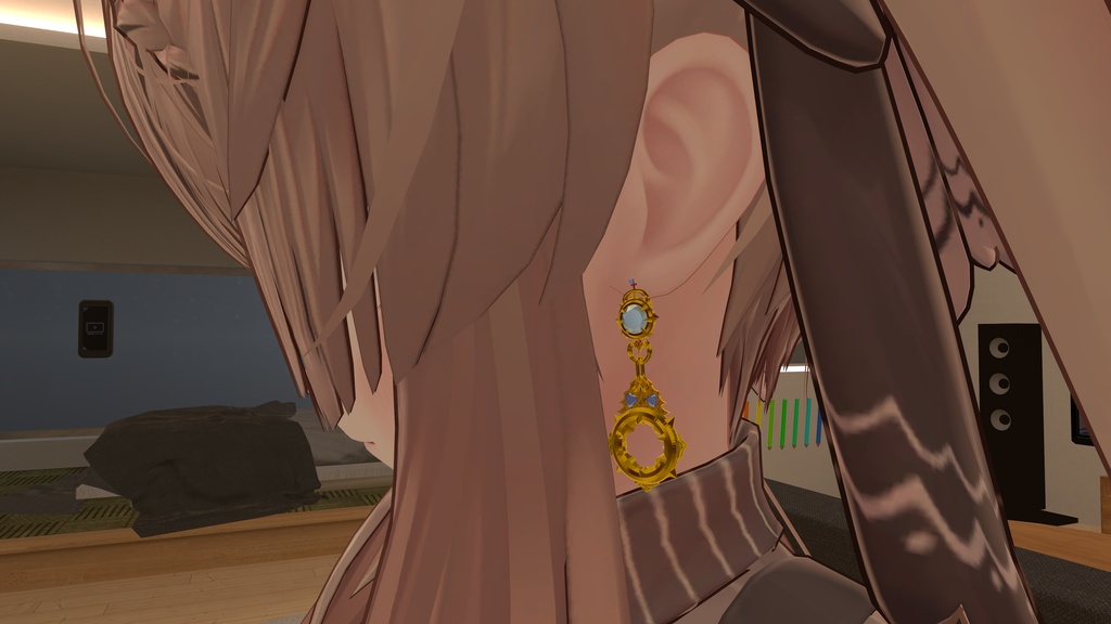 【6アバター対応】ゴールドピアス