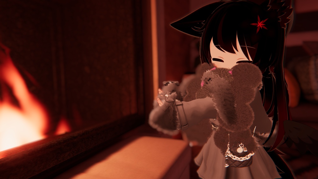 雲ねこマフラー-CloudCatScarf-