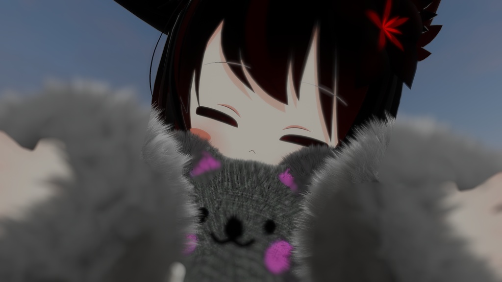 雲ねこマフラー-CloudCatScarf-