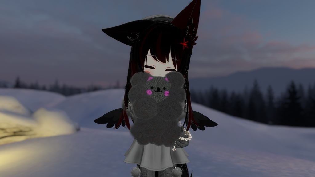 雲ねこマフラー-CloudCatScarf-