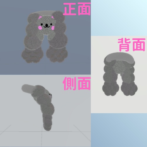 雲ねこマフラー-CloudCatScarf-