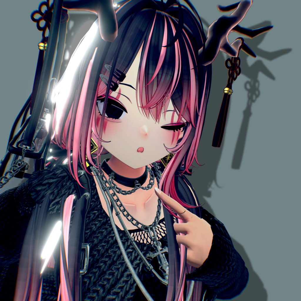 病みかわ!Feilong(フェイロン)専用表情アニメーション+Make.Eyeテクスチャ