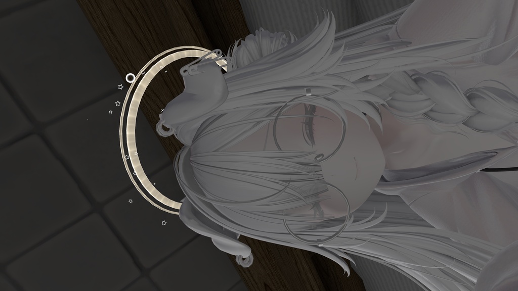 シンプルな天使の輪っか