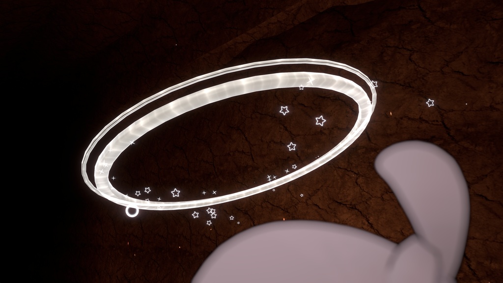 シンプルな天使の輪っか