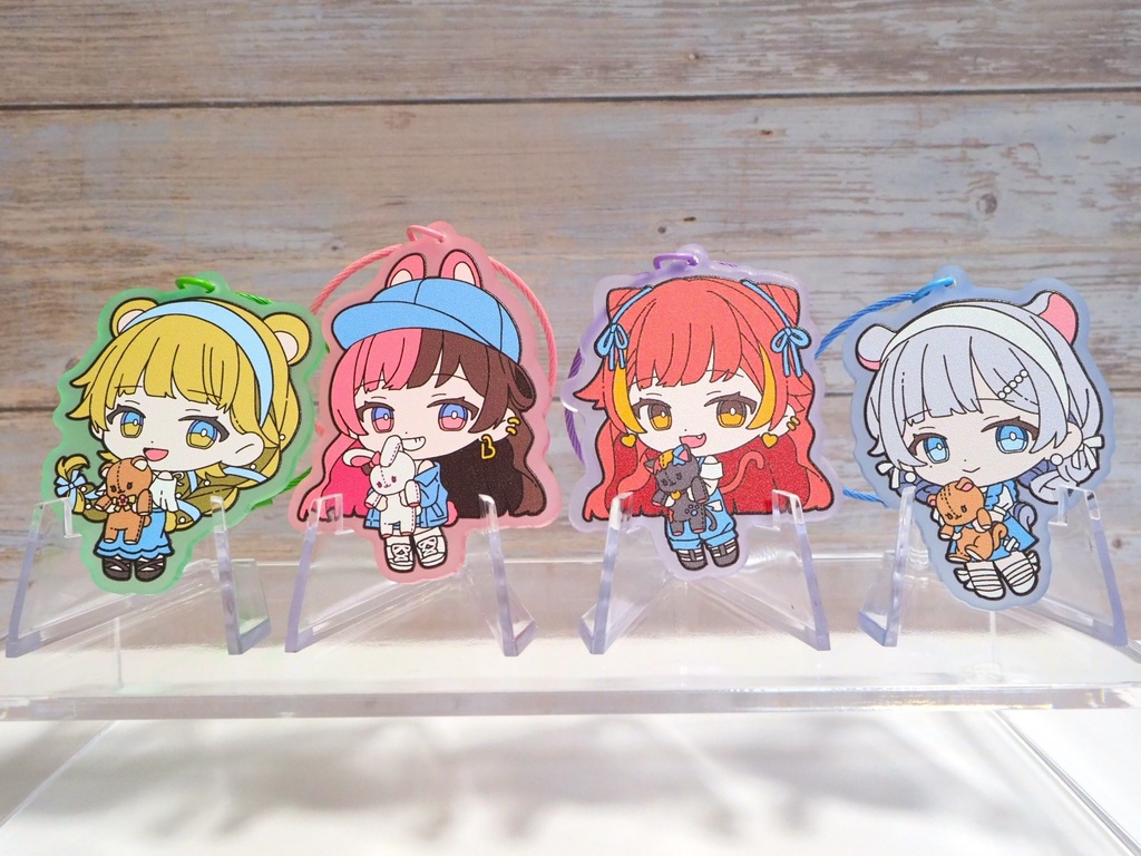 【VGGC10th|非公式】アクリルキーホルダー(りさ、ひなの、つな、すみれ)