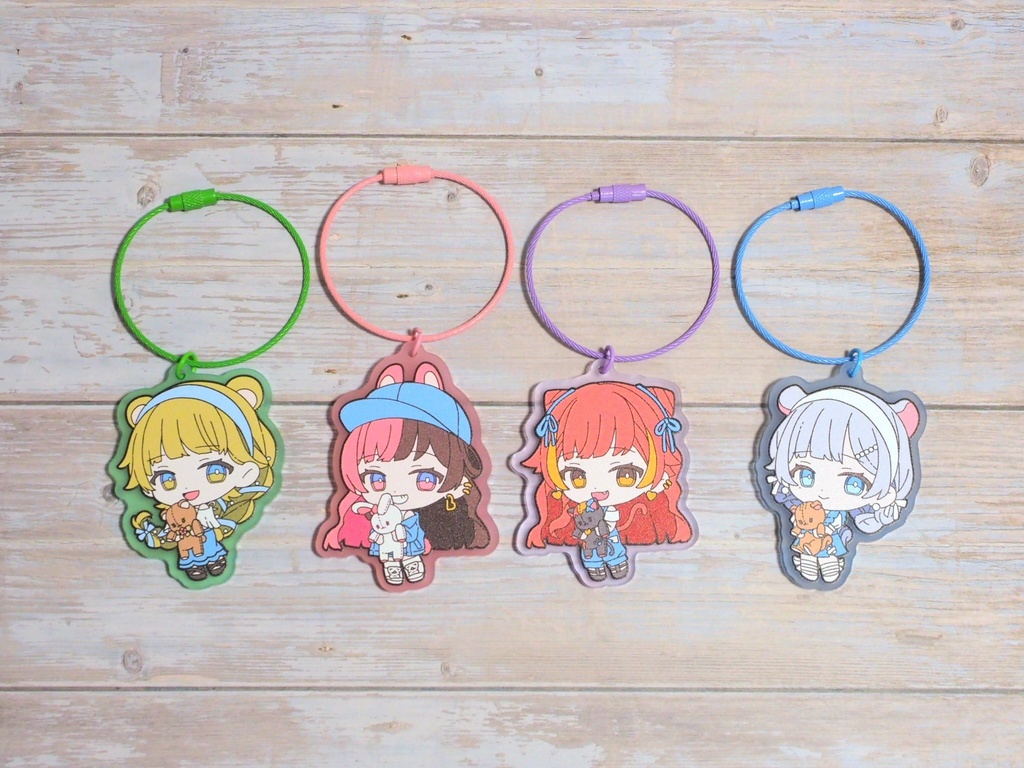 【VGGC10th|非公式】アクリルキーホルダー(りさ、ひなの、つな、すみれ)