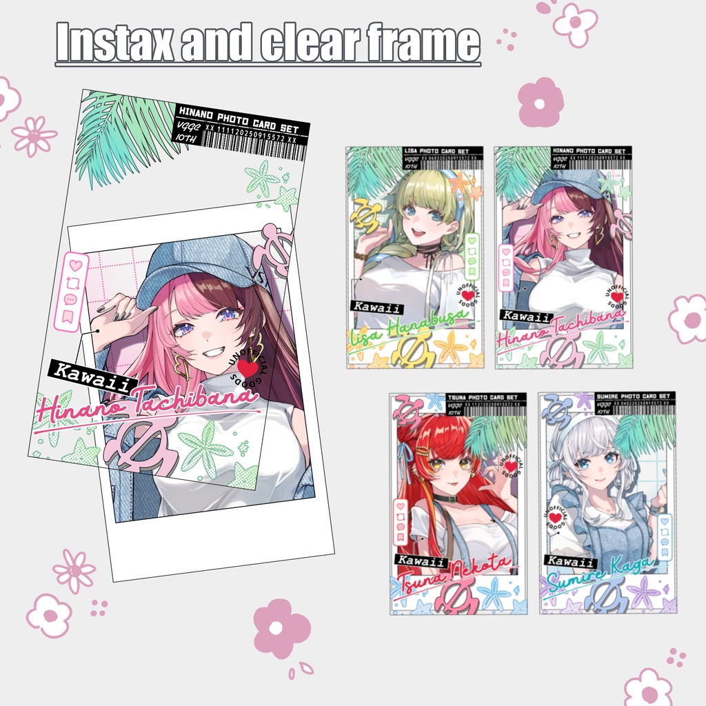 【VGGC10th｜非公式】チェキ&クリアカードセット（橘ひなの）