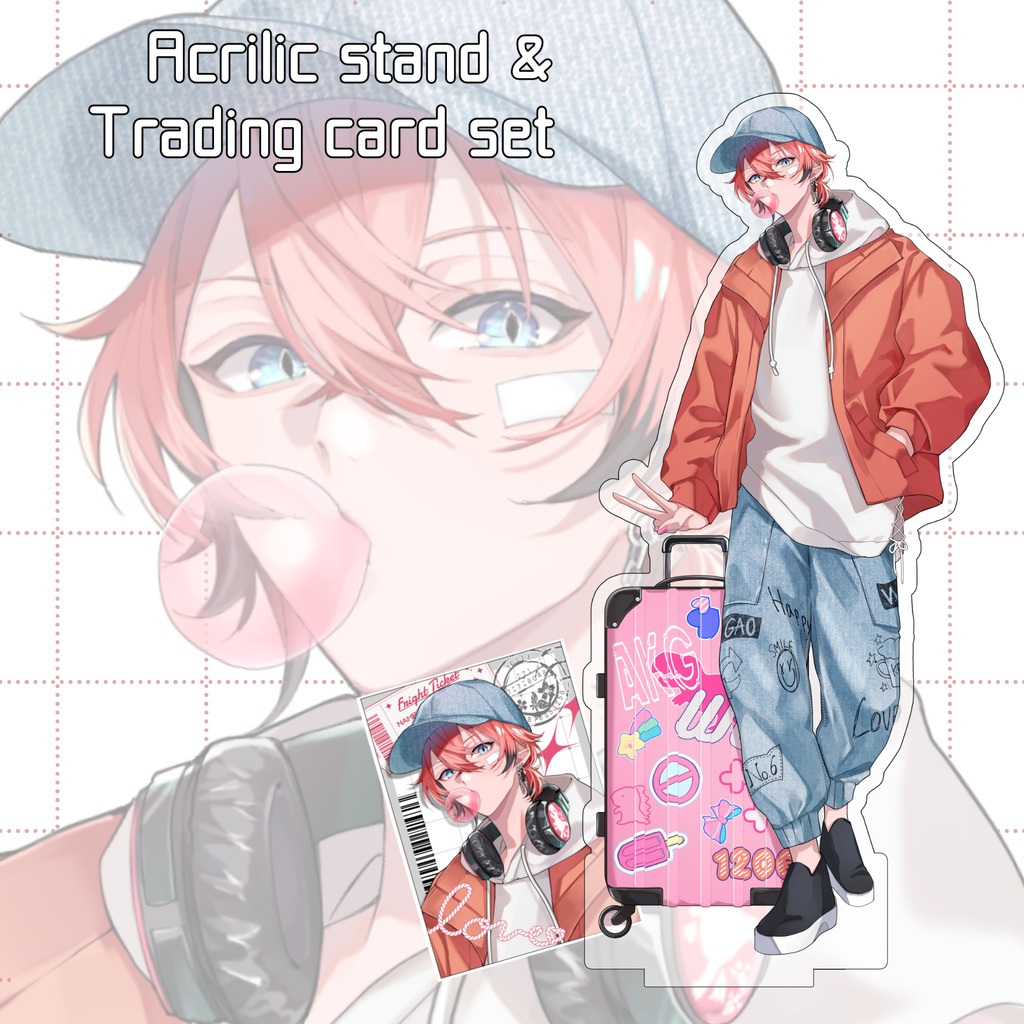 【にじそうさく11｜非公式】アクスタ＆トレカset（赤城ウェン）