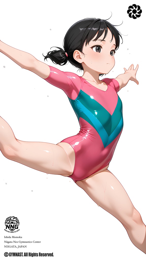 GYMNASTS in Practice|女子体操選手 デジタルイラスト集