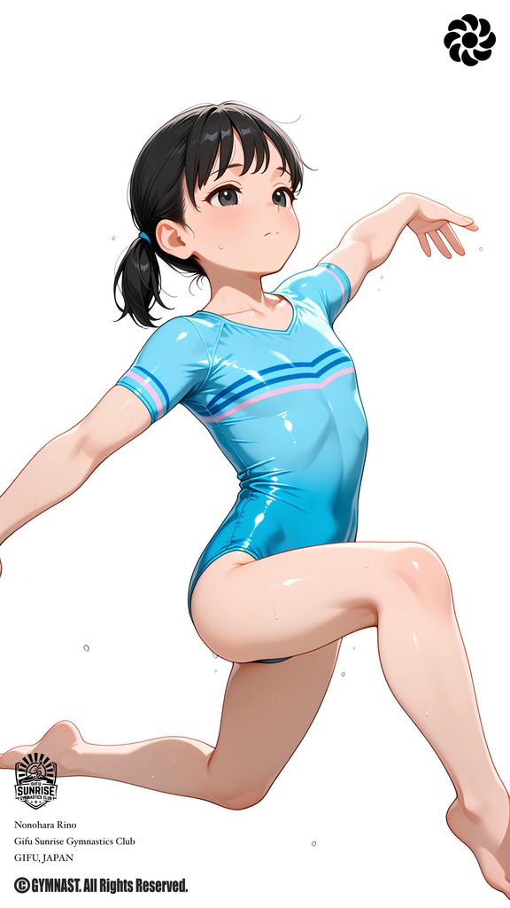 GYMNASTS in Practice|女子体操選手 デジタルイラスト集