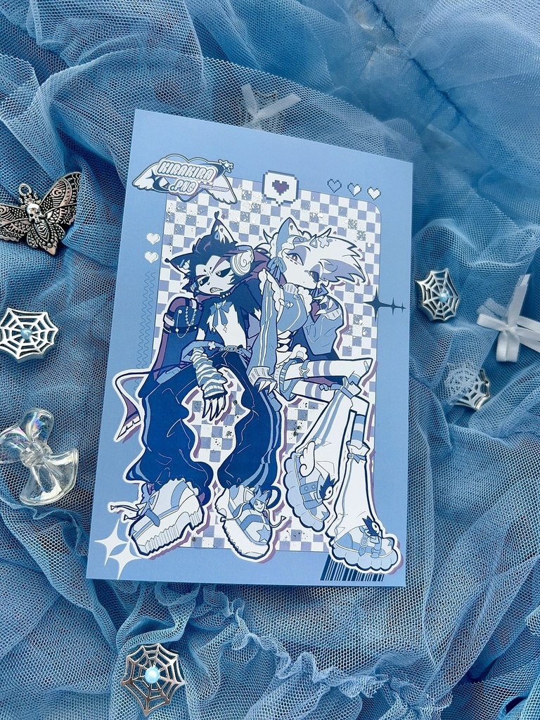 きらきら💙グリッターポストカード