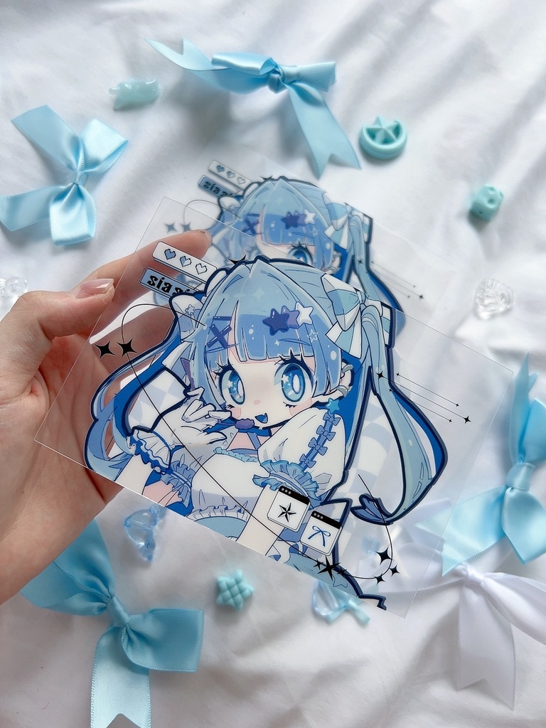 クリアポストカード🩵