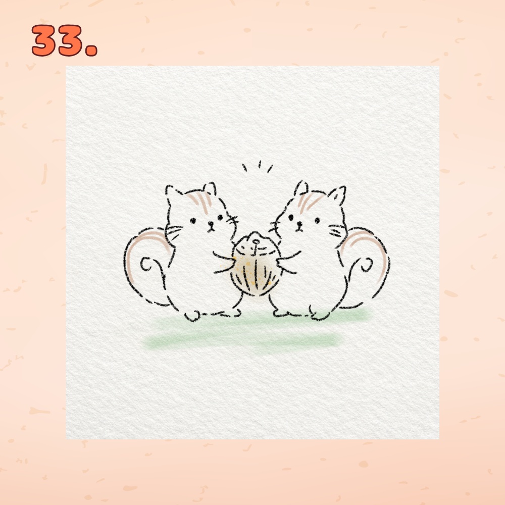【SNSアイコン・デコ用】ゆるかわ手描き風イラスト5