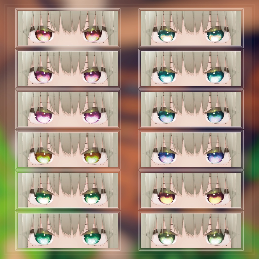 【簡単導入発光あり!】Hamorebi Eye Texture&Make-up【スキミア専用】