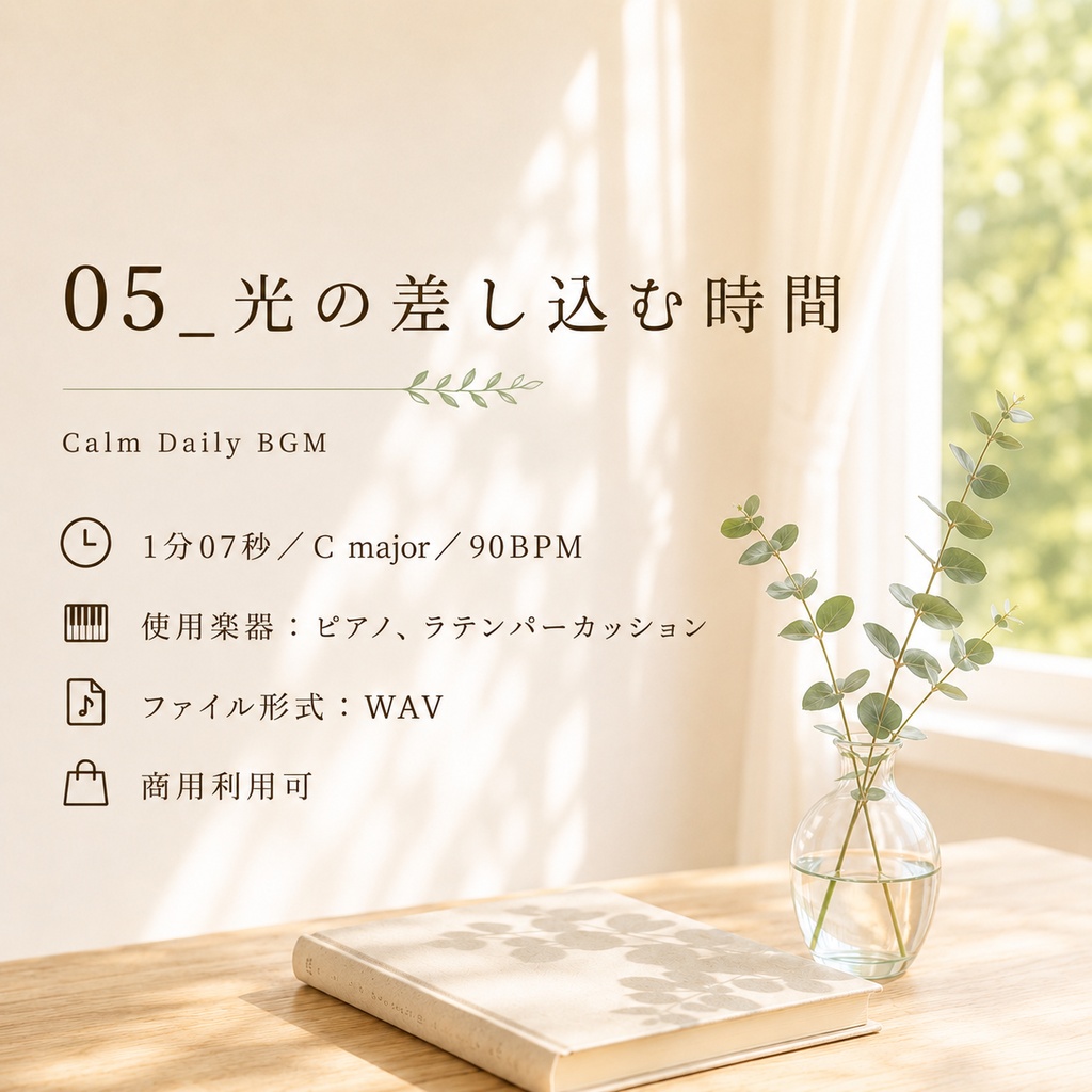 【商用利用可BGM】05_光の差し込む時間