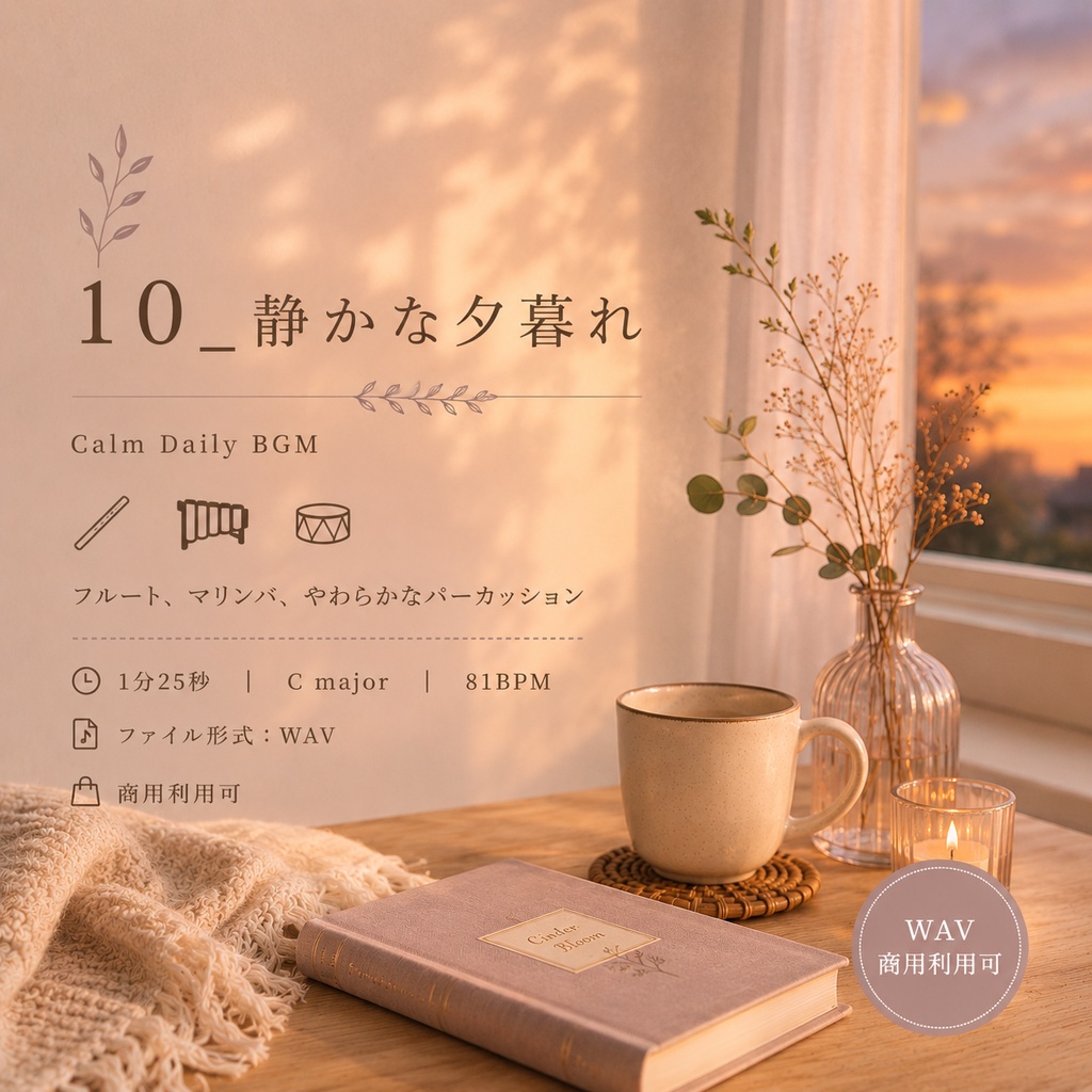 【商用利用可BGM】10_静かな夕暮れ