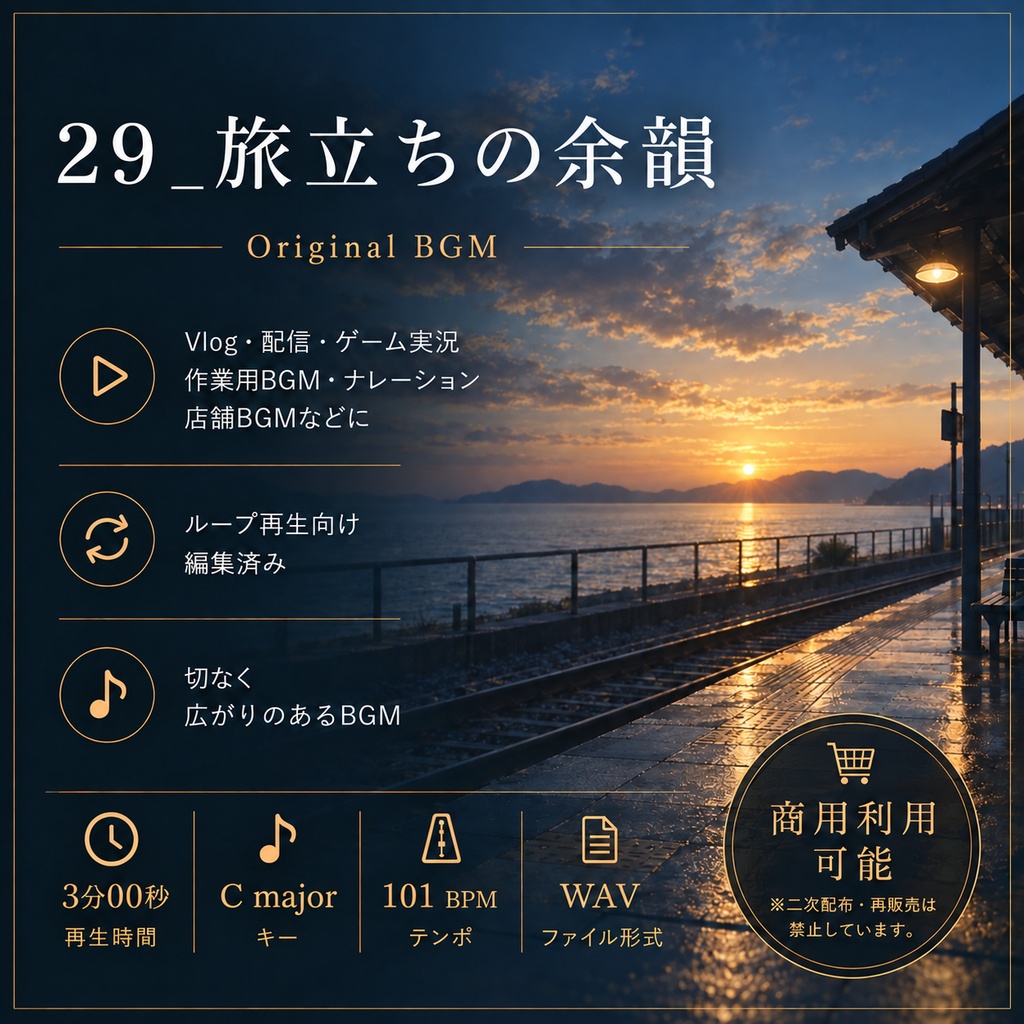 【商用利用可BGM】29_旅立ちの余韻