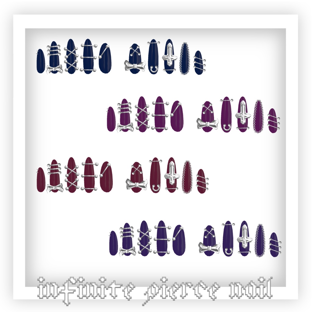 【4アバター対応】infinite pierce nail