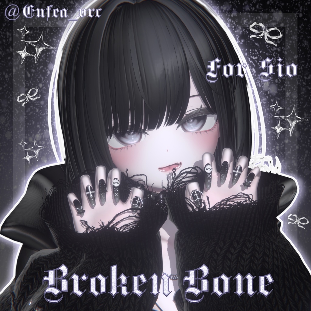 【7アバター対応】Broken bone nail