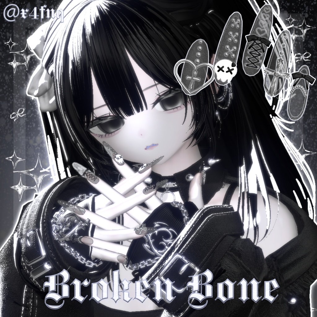 【7アバター対応】Broken bone nail