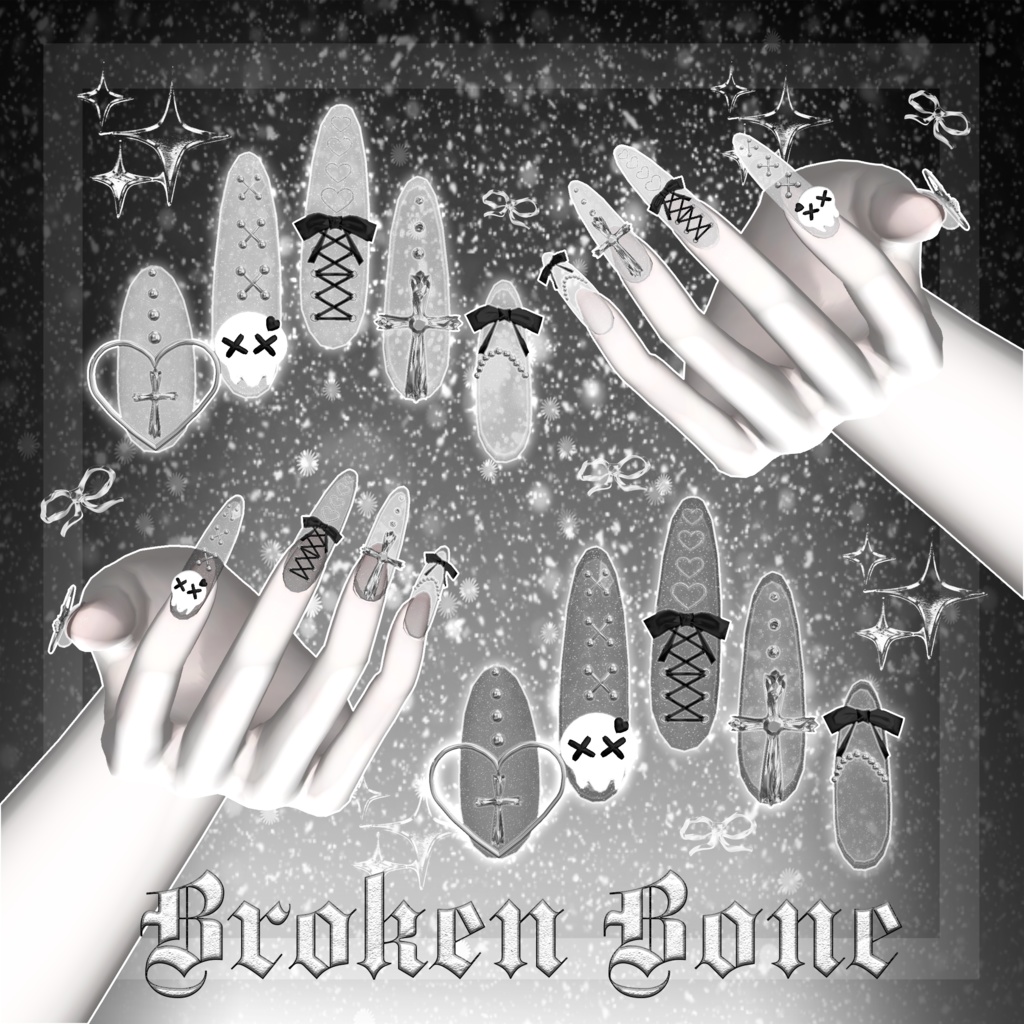 【7アバター対応】Broken bone nail