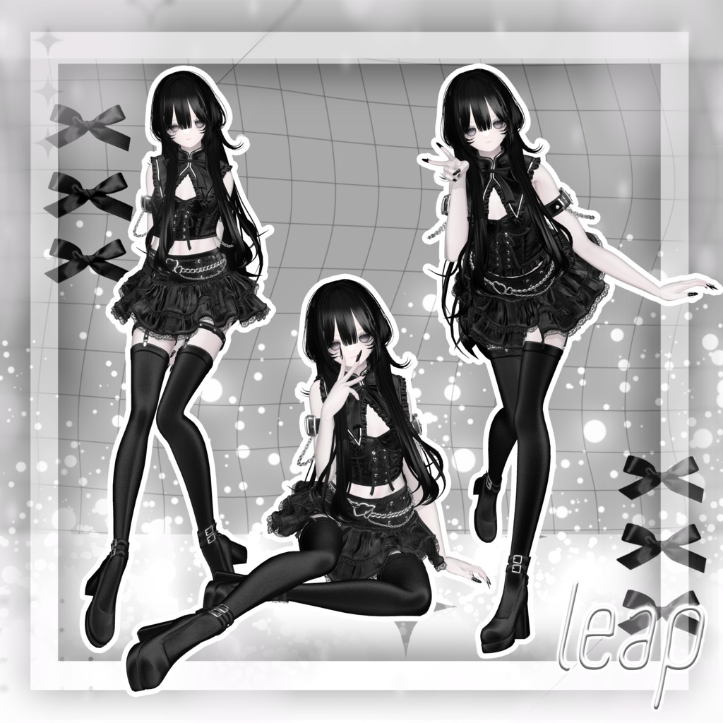 【無料版あり】- Leap pose (25個) -