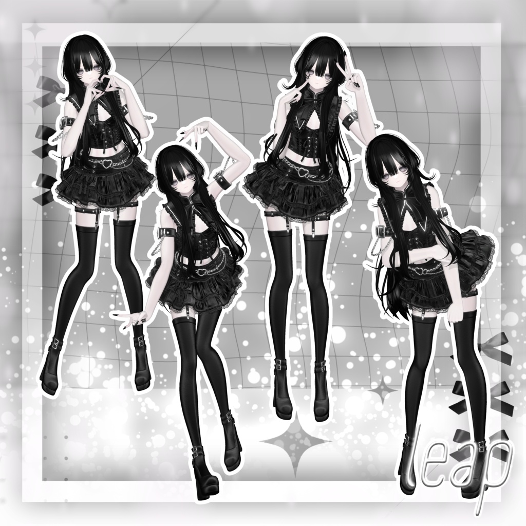 【無料版あり】- Leap pose (25個) -