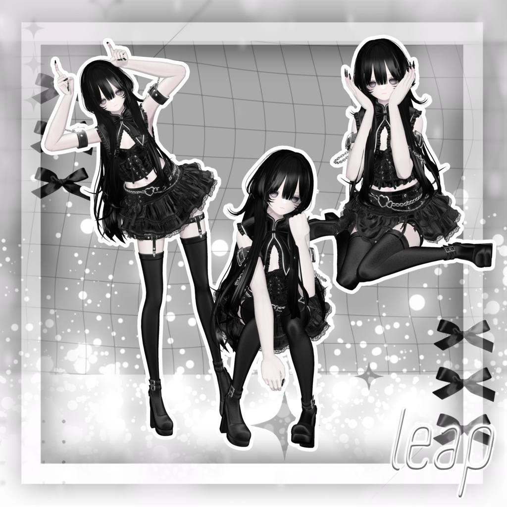 【無料版あり】- Leap pose (25個) -