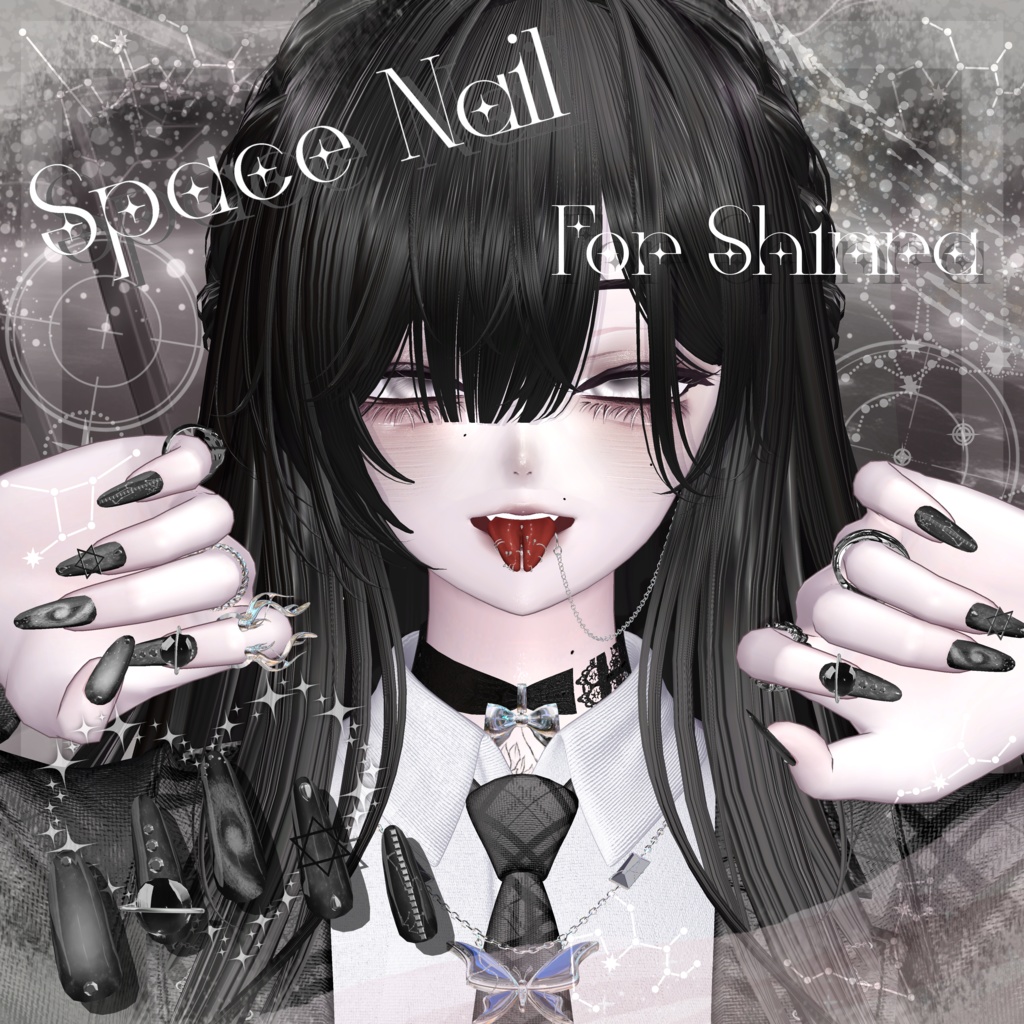 【7アバター対応】Space Nail