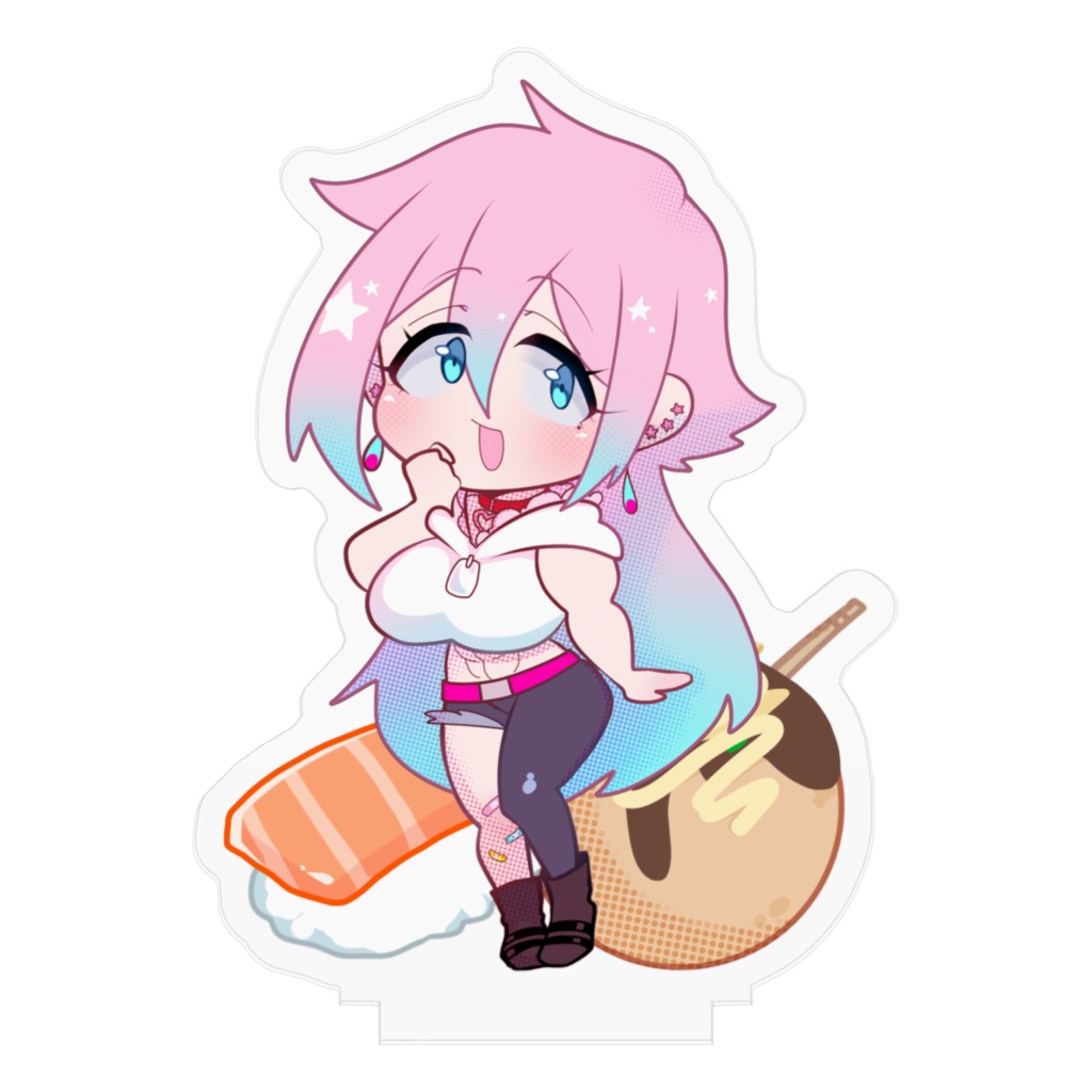 星喰tailの食いしん坊アクリルスタンド