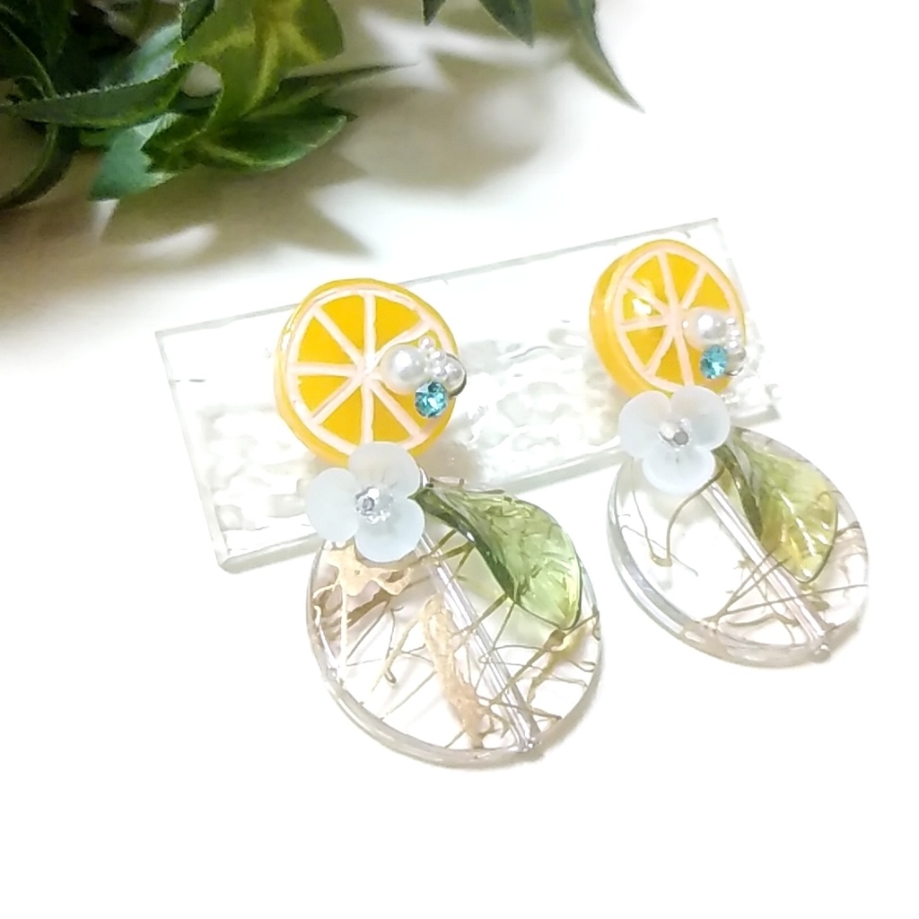 【&】ボクのレモネード 2wayピアス