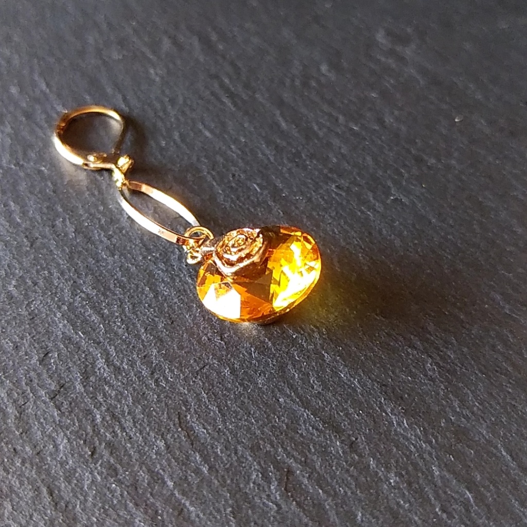 【&】Rose Heart 片耳ピアス・イヤリング