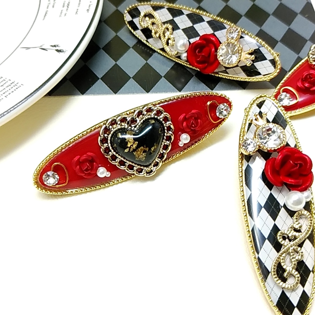 【◆B2】ツイステ ハーツラビュル寮イメージヘアクリップ