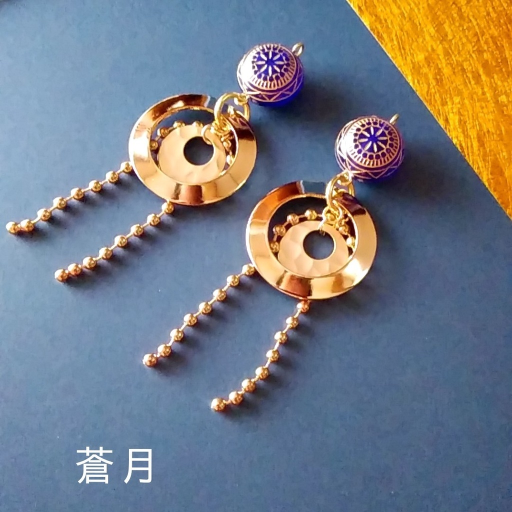 【◆】刀剣乱舞 三日月宗近 イメージピアス・イヤリング