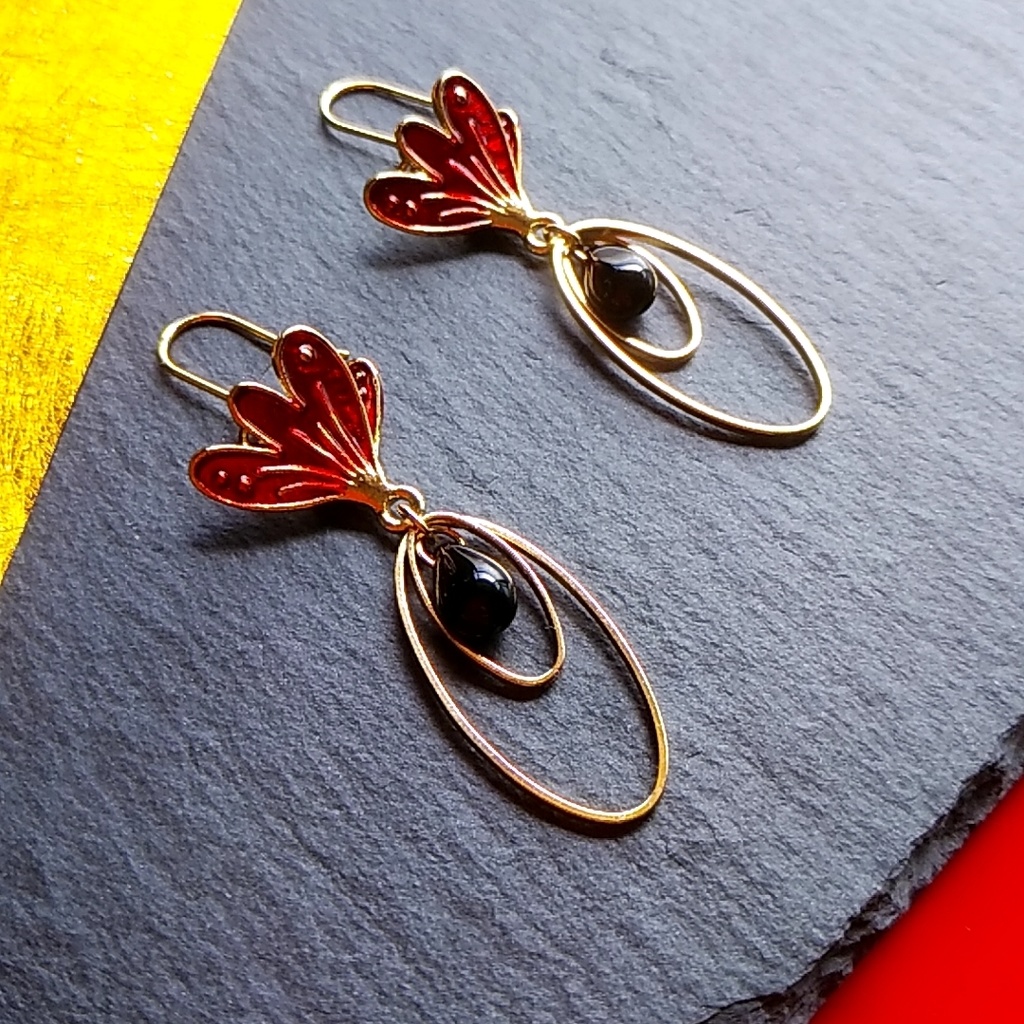 【◆】鬼滅の刃 上弦の弐 童磨 イメージピアス・イヤリング