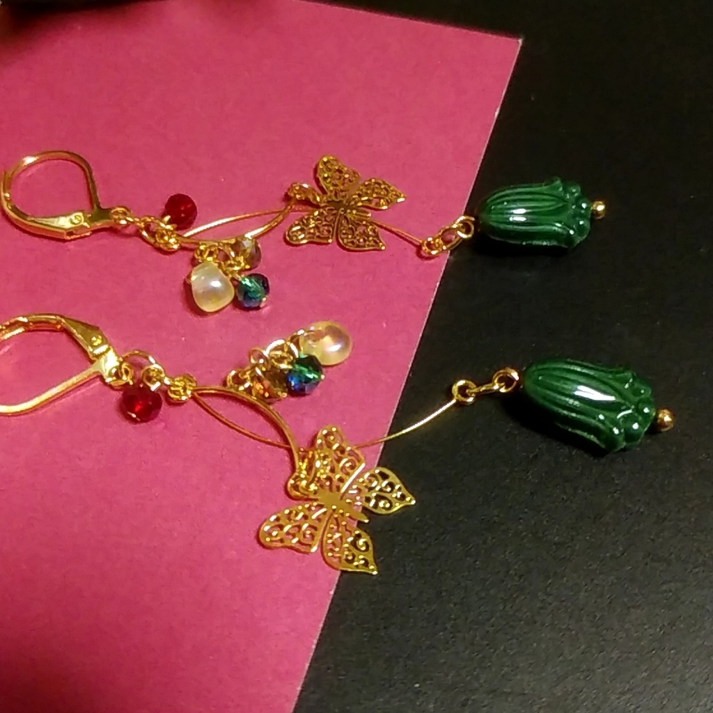 【限定2ペア】薬屋のひとりごと 猫猫イメージピアス